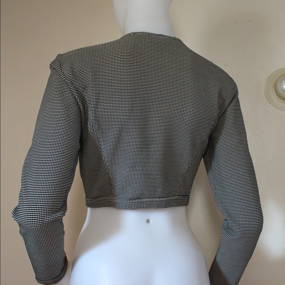 🩶 Vintage '90s Versace Jeans Couture Cropped Zippered Jacket - Picture 10 of 15